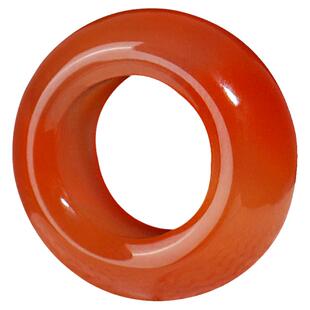 精选四川南红玛瑙冰飘素面跑环移动卡环卡子佛珠项链侧挂DIY配件