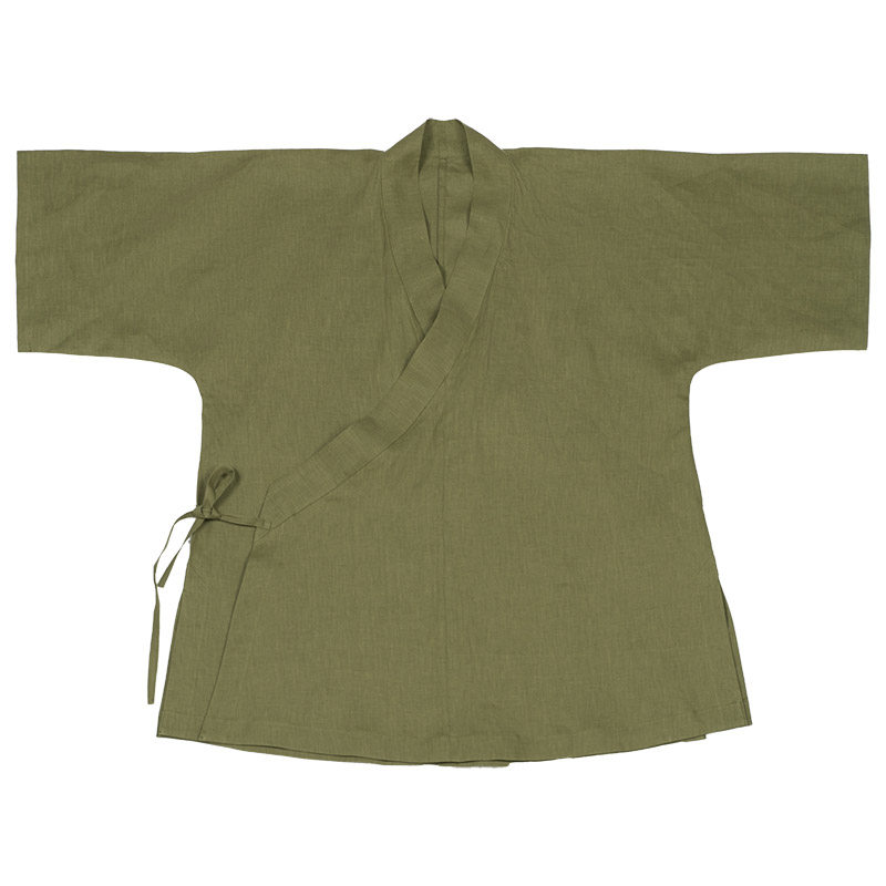 淮边筱竹 汉麻交领宋制半袖短衫 日常复原汉服半臂宋明百姓上衣
