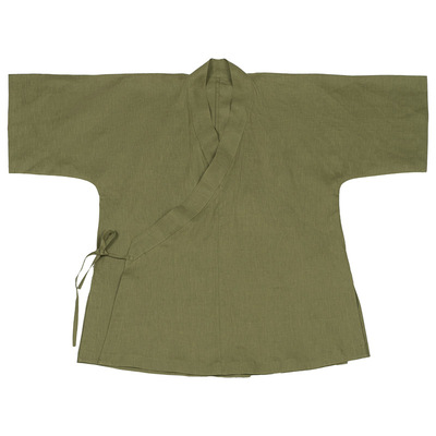 淮边筱竹汉麻宋制交领半袖汉服
