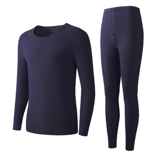 新一步德绒保暖内衣套装男秋冬厚打底棉毛衫秋衣秋裤【实体同款】