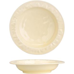 摩登主妇陶瓷盘子家用菜盘高级感意面深盘西餐餐盘2025新款草帽盘