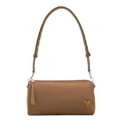 【心意挚礼】Ami Paris MARCEL单肩包手袋 皮革贴标爱心斜挎包