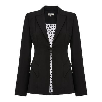 DVF2025新款曜石黑外套