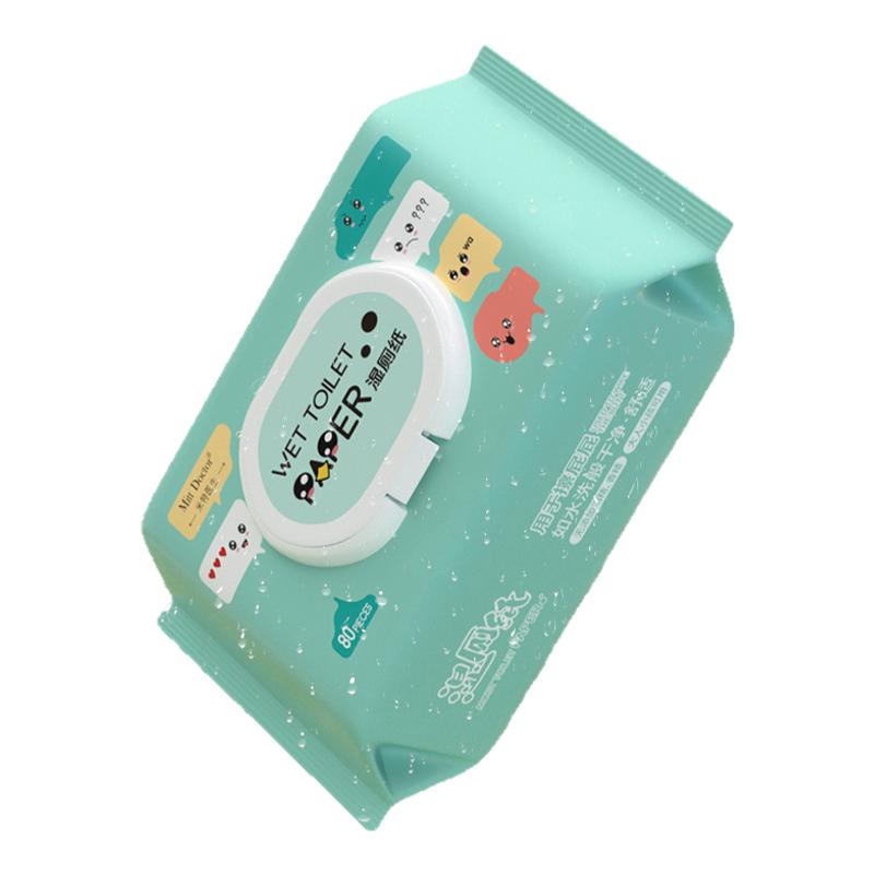 米特医生湿厕纸家庭实惠装男女士专用擦屁屁纯水湿厕巾马桶可冲散