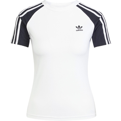 Adidas/阿迪达斯正品三叶草女士休闲修身运动针织透气短袖JD0834