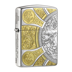 zippo正品打火机 天启四骑士盔甲官方旗舰店防风煤油送男朋友礼物