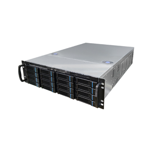 鑫威16盘热插拔RAID磁盘阵列硬盘笼 存储硬盘扩展柜jbod 机架储存硬盘容量扩容 SAS 12Gb 1+1冗电