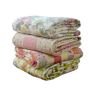 纯棉床盖全棉绗缝被床铺垫夹棉单件秋冬双面两用加厚炕盖四季通用