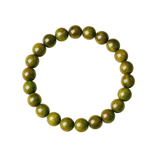 宫里上新绿檀手串女款天然绿色老檀木手链串珠木质冷门盘玩手饰