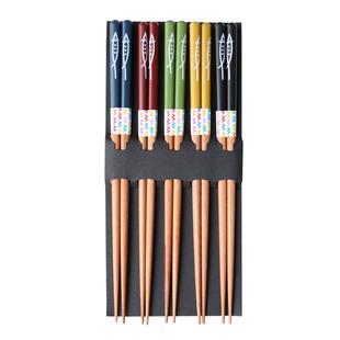 舍里日式天然花栗木筷子家用一人一筷2025新款防霉高档木质尖头筷