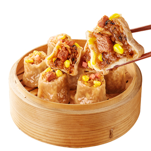 林饱饱糯米纸皮烧麦玉米火腿梅干菜肉夜宵营养早餐半成品传统烧卖