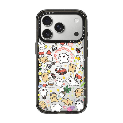 CASETiFY Maltese线条小狗 春日美好系列 小狗博物馆 适用于苹果iPhone18ProMax/18Pro/17ProMax/17Pro手机壳