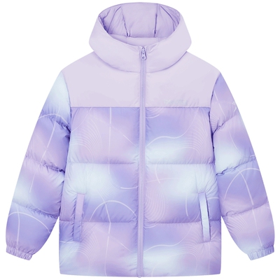 特步童装冬季新款儿童羽绒服男女童小中大童保暖撞色潮流时尚外套