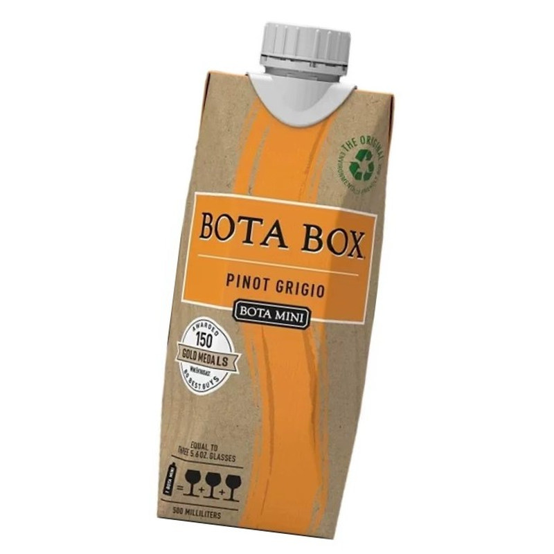botabox灰皮诺白葡萄酒500ml小酒