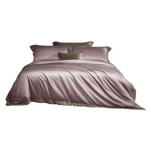 罗莱家纺旗舰店床上用品100支全棉简约四件套纯棉床单被套套件