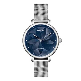 宝时捷手表女超薄大表盘米兰带石英表时尚防水女士潮流保时捷8273