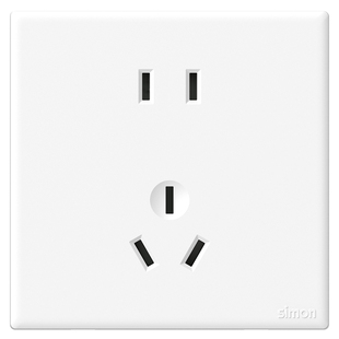 西蒙插座开关官方旗舰店官网E6系列一开五孔USB86型黑色面板家用