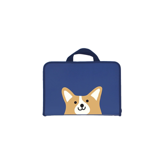 韩国bookfriends可爱猫咪狗狗手提拉链A4文件袋资料包学生补习包