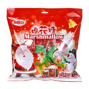 金稻谷圣诞糖果礼物装饰创意棉花糖圣诞树老人儿童零食大礼包