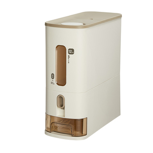 小熊按压米桶防虫防潮密封装大米五谷杂粮收纳家用食品级米缸米箱