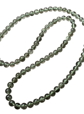 天然巴西顺发绿发晶三圈手链水晶