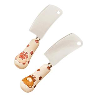 西比尔创意迷你小菜刀420不锈钢黄油刀果酱小刀水果刀切菜切片刀