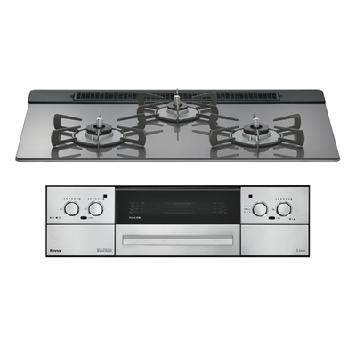 【日本进口直邮】林内LISSE嵌入式天然气燃气灶三眼日式家用灶