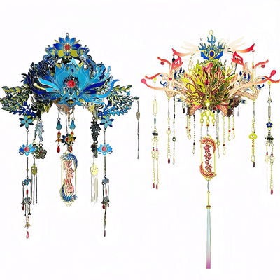 绝美凤冠立体金属拼装模型手工DIY成人解压玩具艺术礼物摆件积木