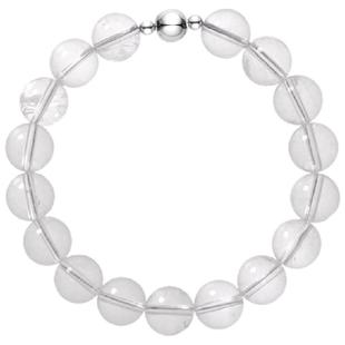 无用之用「悠然意趣」天然白水晶圆珠手链手串链原创生日礼物女