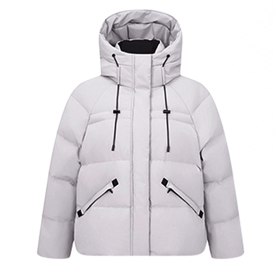 防水户外短款连帽羽绒棉服女加厚宽松面包服保暖拉链棉衣外套冬季