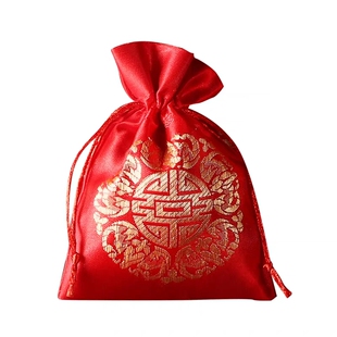 结婚喜糖袋满月锦囊瓜子糖果包装袋婚庆创意布袋中国风礼喜糖盒子