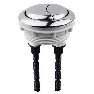 马桶按钮 双按 通用水箱配件冲水按钮坐便器按压器水箱盖开关圆形