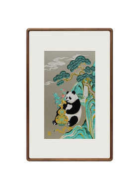 蜀江锦院福禄聚宝蜀锦玄关挂画招财非遗高端商务礼开业礼节日礼盒