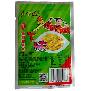 余姚特产榨菜 乡下妹去皮榨菜丝 开胃下饭冲汤菜 50克30包 包邮