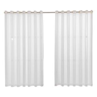 纱帘窗帘免打孔安装防晒隔热卧室阳台客厅透光不透人幻影白纱飘窗