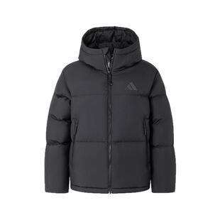 Adidas阿迪达斯女服2025秋季新款运动休闲连帽保暖羽绒服JV6192