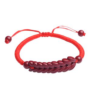 官方旗舰店正品朱砂麦穗手链男女本命年岁岁平安护身符编织红手绳