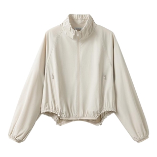 播倪妮同款防晒立领运动风短外套女春秋新款户外穿搭BDS1WD1179