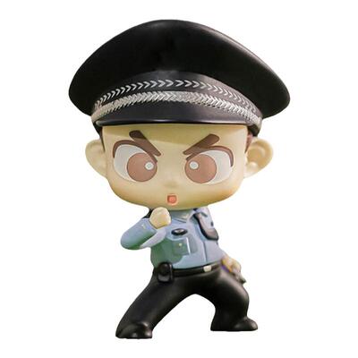 蜀黍家三代小警天团公仔手办摆件