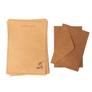 信纸信封套装牛皮纸复古风情书A5表告白手写信笺B5信纸简约文艺
