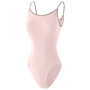 众爱舞苑芭蕾高胯舞蹈服专业练功服成人女生形体服撞色吊带体操服