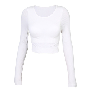 DCW带胸垫瑜伽服女运动上衣一体式健身服高级感普拉提训练长袖秋