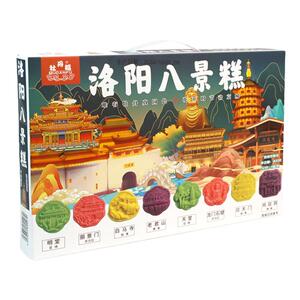 牡丹福洛阳八景糕400g礼盒装创意