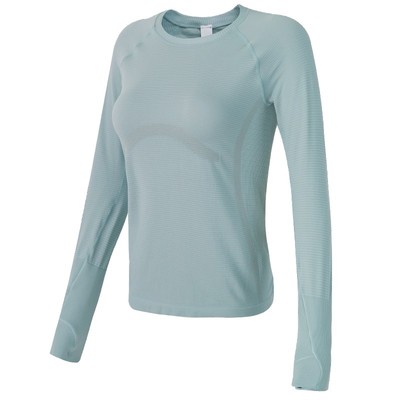 健身女孩修身透气弹力瑜伽服长袖