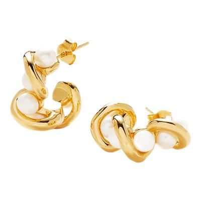 Missoma熔岩珍珠迷你耳环