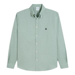 Brooks Brothers/布克兄弟男士24秋冬新牛津纺扣结领logo休闲衬衫