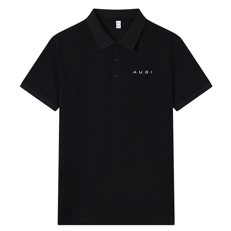 AUDI上汽奥迪工作服POLO衫短袖定制logo夏季男女4S翻领T恤工装