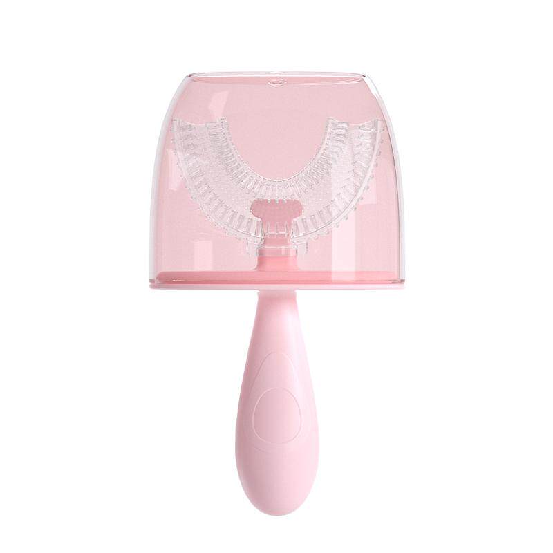 儿童u型牙刷2-3-6-12岁以上小孩宝宝专用硅胶软毛手动刷牙膏套装