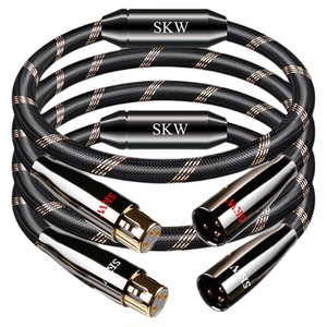 SKW发烧单晶铜XLR卡侬平衡线