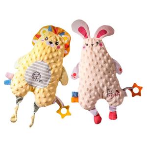 婴儿玩具安抚玩偶睡觉宝宝0一1岁可入口新生儿哄睡安抚巾器阿贝贝